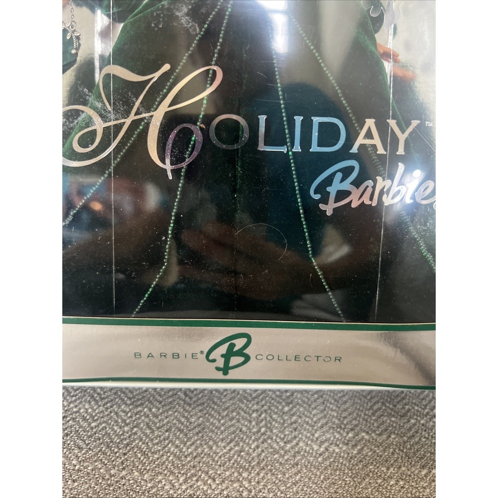 2004 Mattel Special Edition Holiday Barbie Doll Collector Blonde Green Dress - Picture 5 of 9